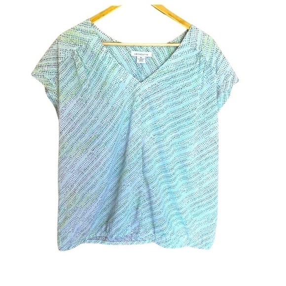 LIGHT weight colorful v neck blouse xl - Picture 1 of 4